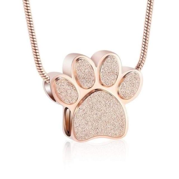 Paw Print Pendant - Rose Gold