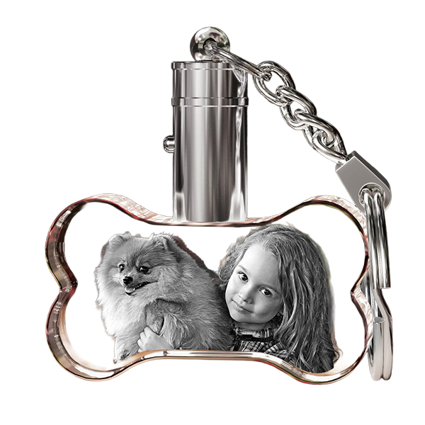 3D Crystal Keychain - Bone - Image 2