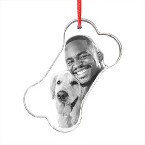 3D Crystal Ornament - Bone